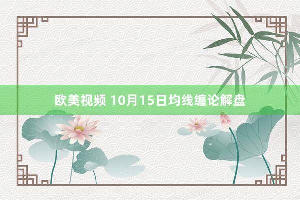 欧美视频 10月15日均线缠论解盘