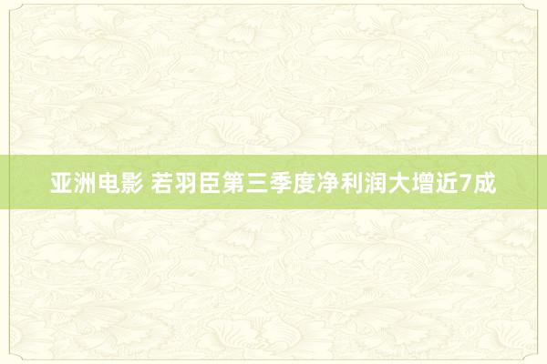 亚洲电影 若羽臣第三季度净利润大增近7成