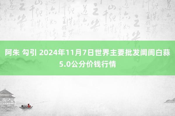 阿朱 勾引 2024年11月7日世界主要批发阛阓白蒜5.0公分价钱行情